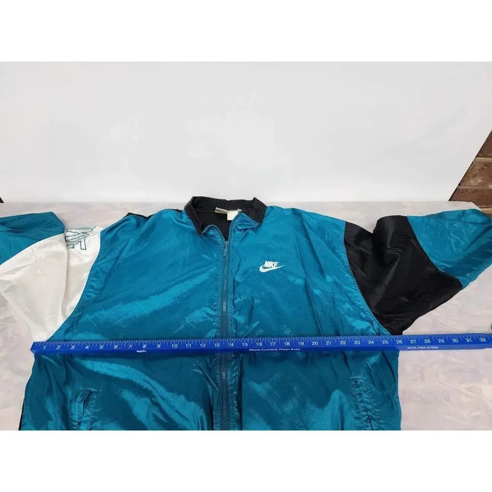 Vintage Nike Windbreaker Size Xl 90s blue and black y2k